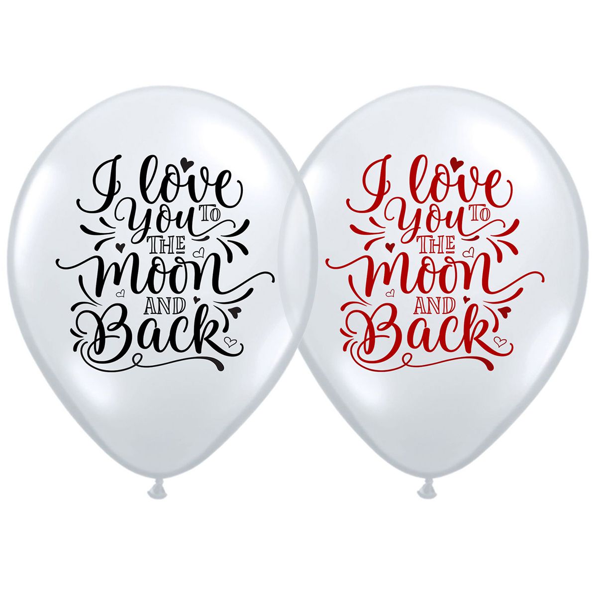 Кулька латексна з гелієм  Кристал кохаю до місяця і назад 14", артикул 3103-1065