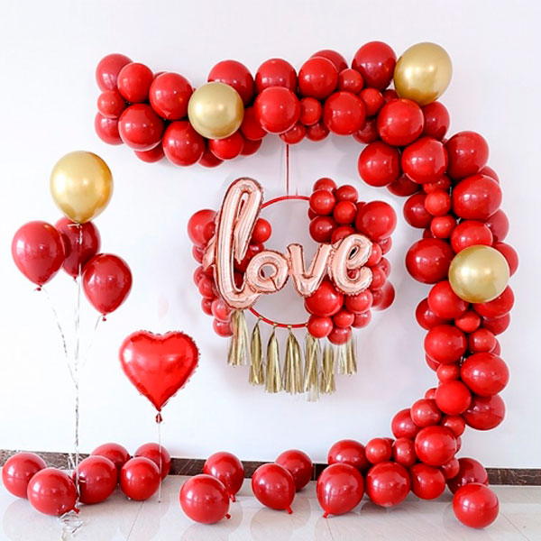 1110-0001 Фотозона з повітряних кульок, розмір 150 на 200 см