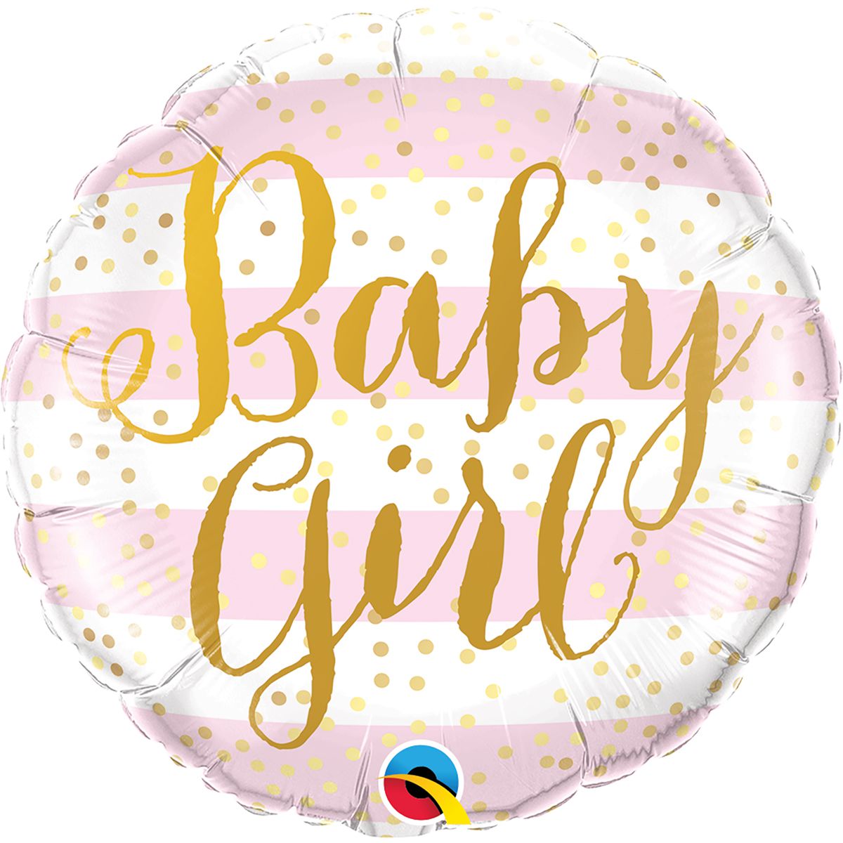 3202-1036 Фольгированный шар с гелием  Круг  Baby girl 18""