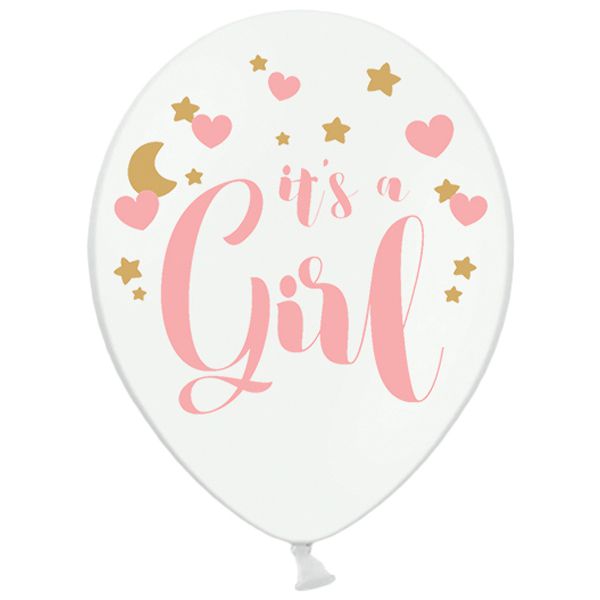 Кулька латексна  Пастель It's a girl 14", артикул 3103-1149