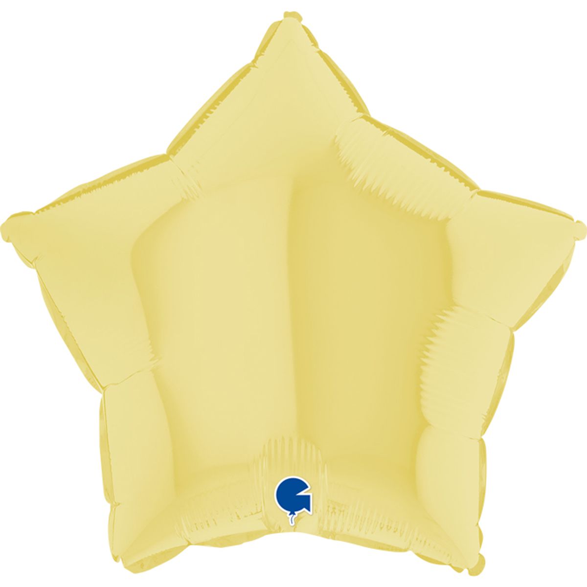 1204-0880 Шар фольгированный с гелием  Звезда matte yellow 18", размер 45 см