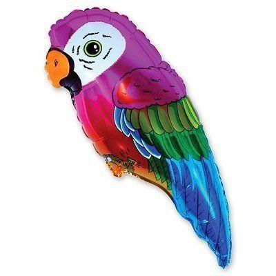 1207-0381 Шар фольгированный с гелием  Попугай , размер 43х89 см
