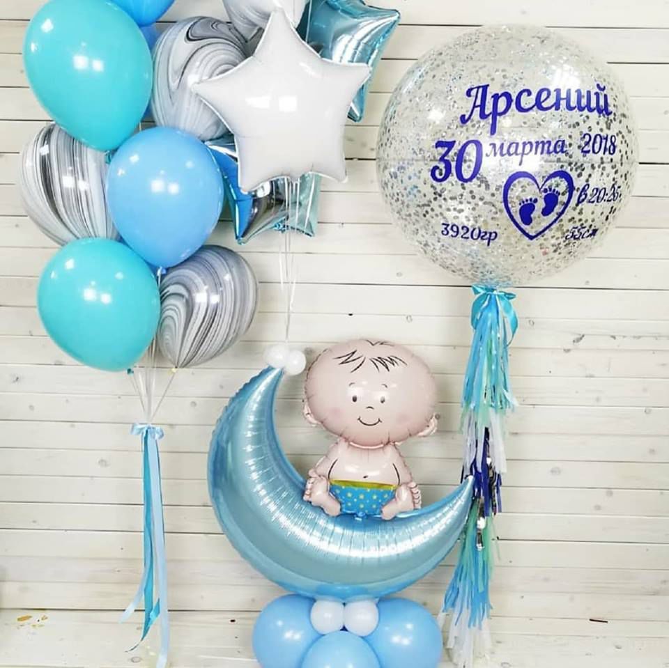 1112-0371 Набор гелиевых шаров из 17 шт