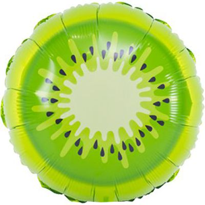 1202-2337 Кулька фольгована з гелієм  Круг Ківі 18", розмір 46х46 см