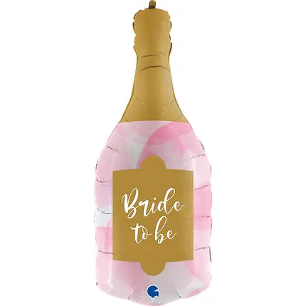 5207-0054 Шар фольгированный с гелием  Бутылка шампанского Bride to Be, размер 91х45 см