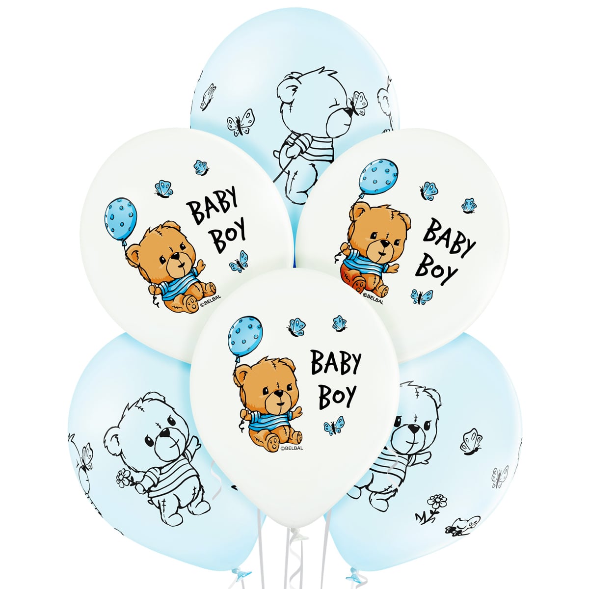 Шар латексный с гелием  Baby boy14", артикул 3103-1188