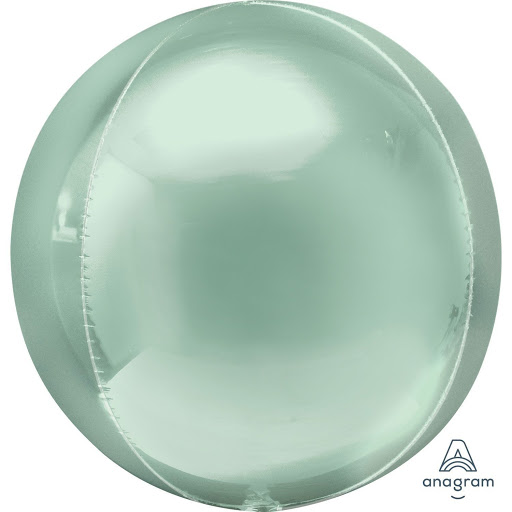 3209-0054 Шар фольгированный с гелием  Сфера Пастель мятная 16", размер 38 см
