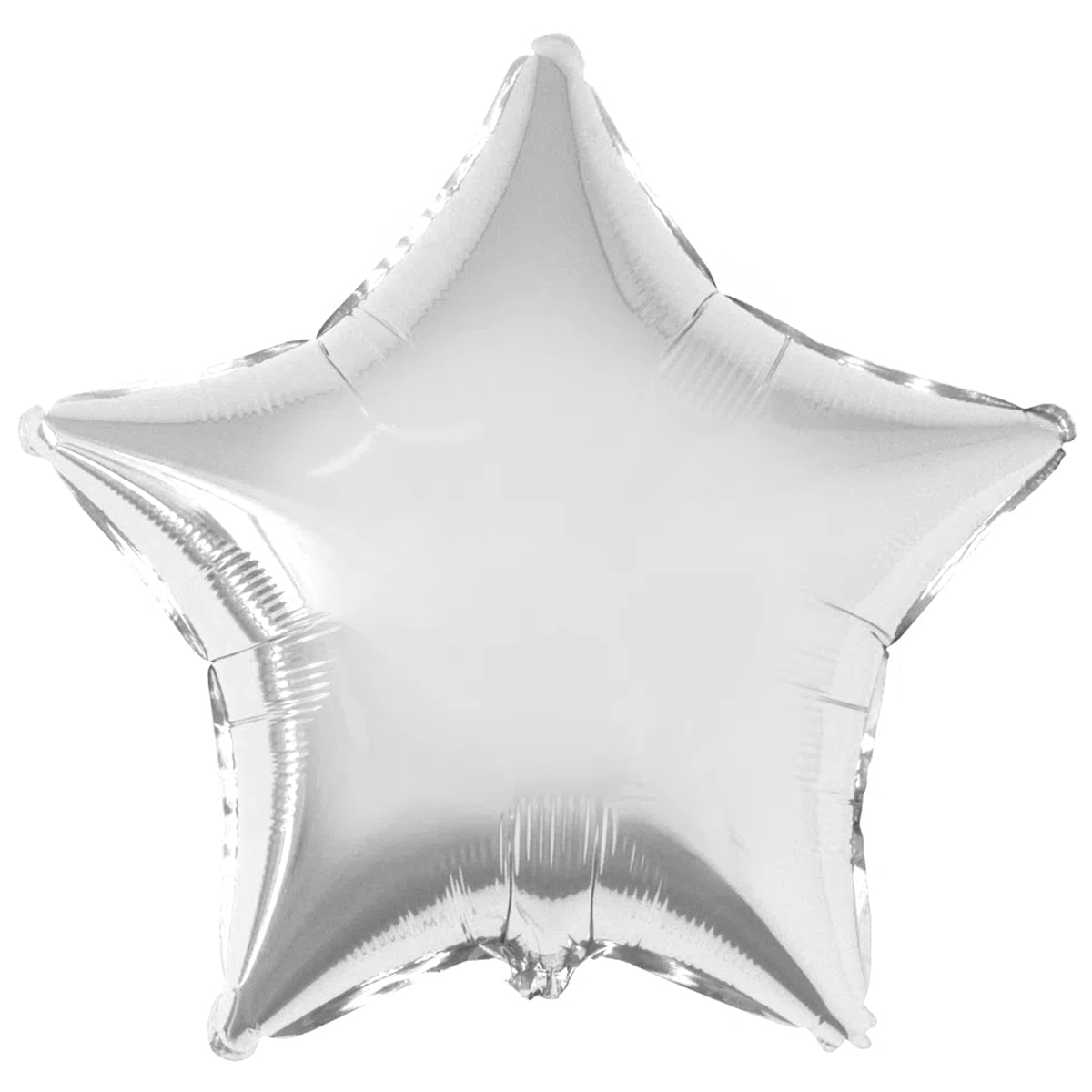 1204-0109 Шар фольгированный с гелием  Звезда Серебро 32", размер 79 см